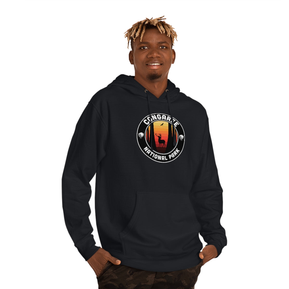 Congaree National Park Hoodie - Round Emblem Design