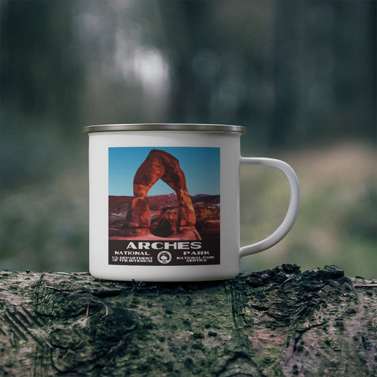 Arches National Park Enamel Camping Mug