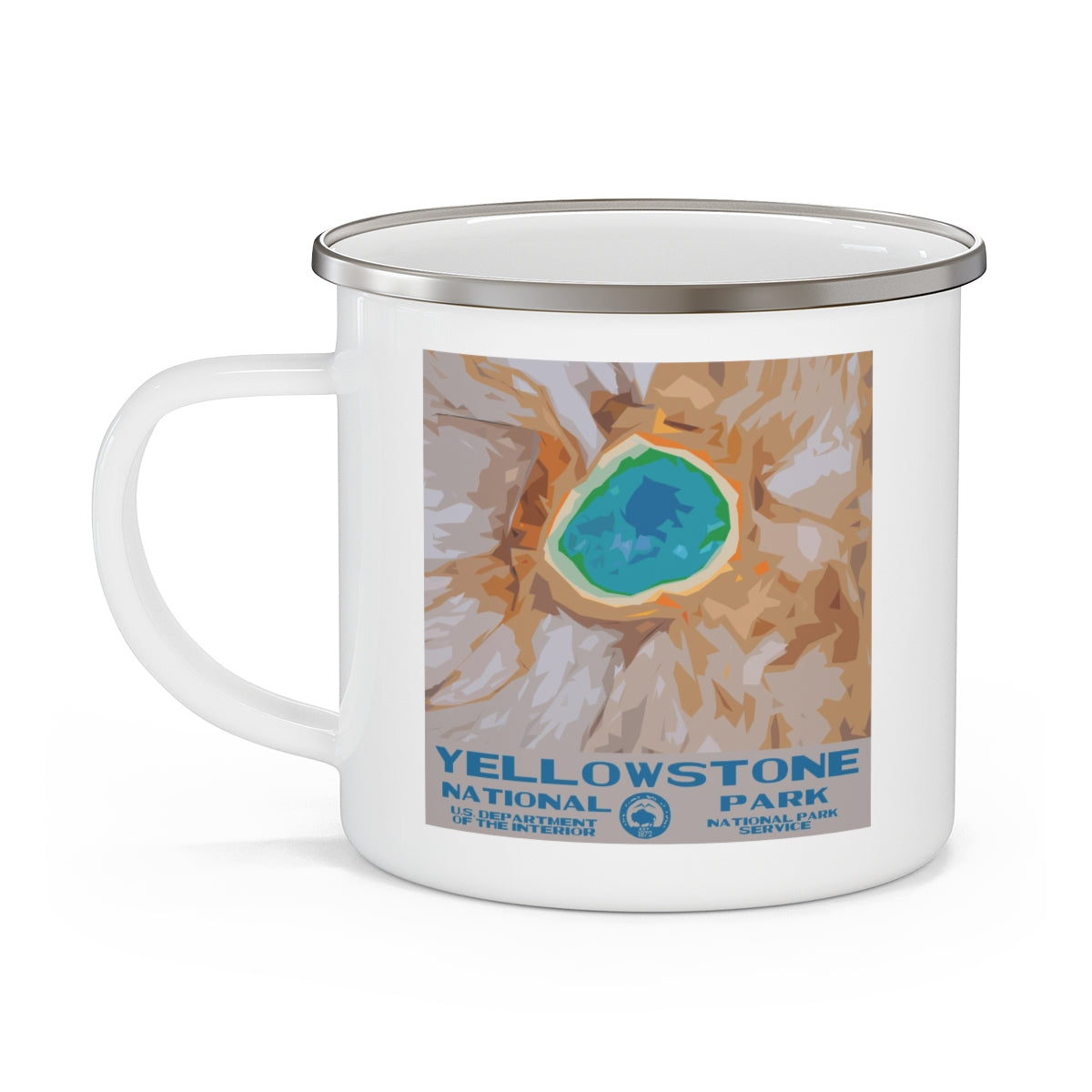 Yellowstone National Park Enamel Camping Mug