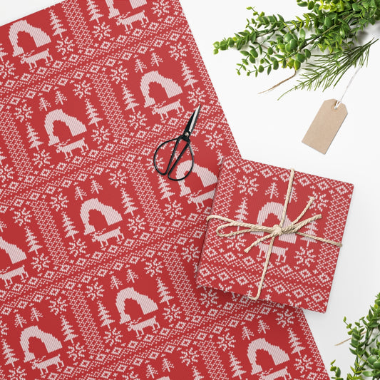 Arches National Park Wrapping Paper - Delicate Arch Fair Isle Design